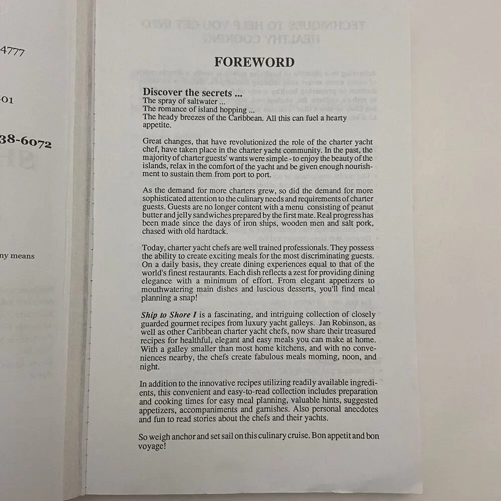 Ship to Shore I Cookbook ; Tastes Of The Caribbean by Cheryl A. Fowler (1983)